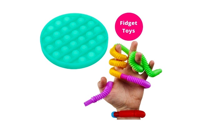 Fidget Toys set: Fidget tubes en Fidget toys pop it – glow in the dark!